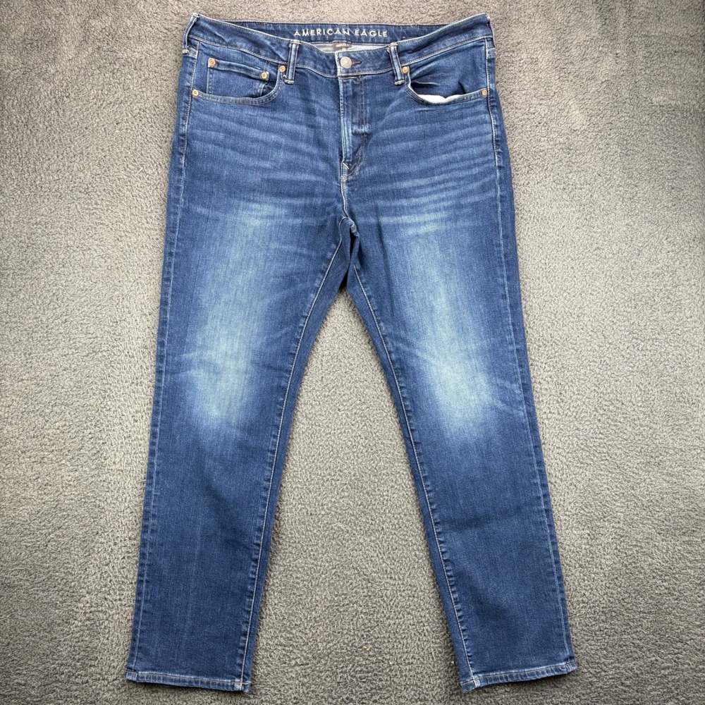 American Eagle Airflex Mens Jeans 30x32 Slim Fit Dark Wash Stretch Denim‎